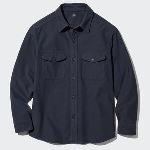 Uniqlo Men's Jersey Utility Navy Shirt Jacket M